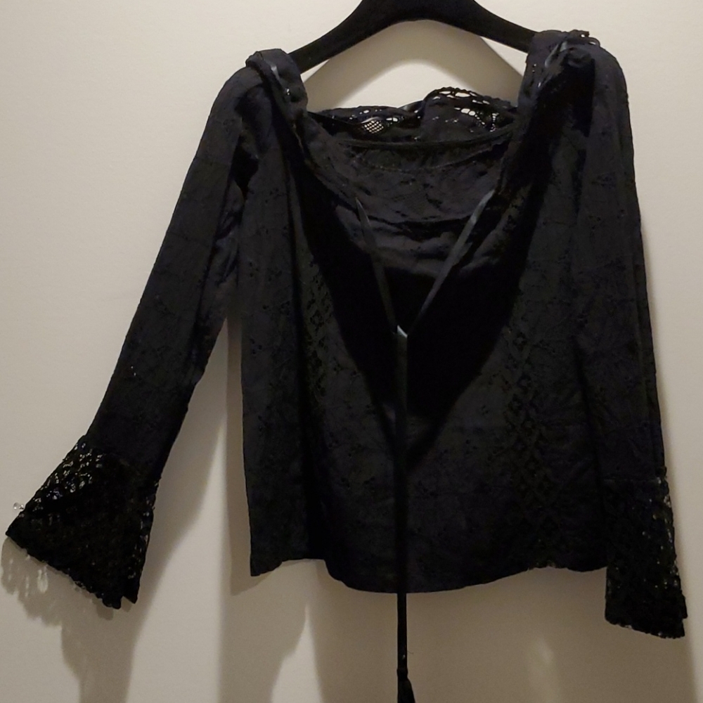 Unbranded Eyelet and Lace Blouse